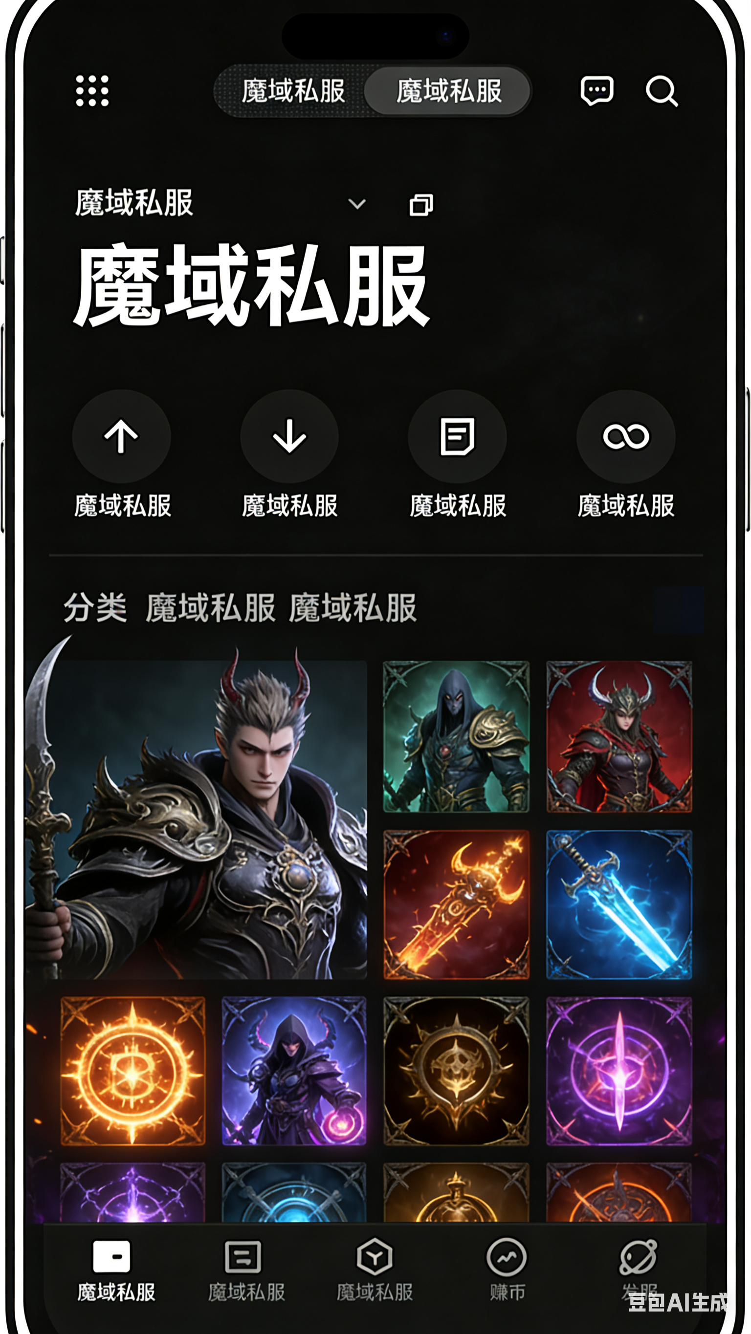 魔域私服跨服据点争夺战斗画面